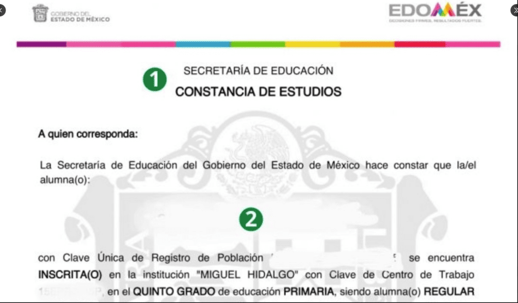 constancia de estudios